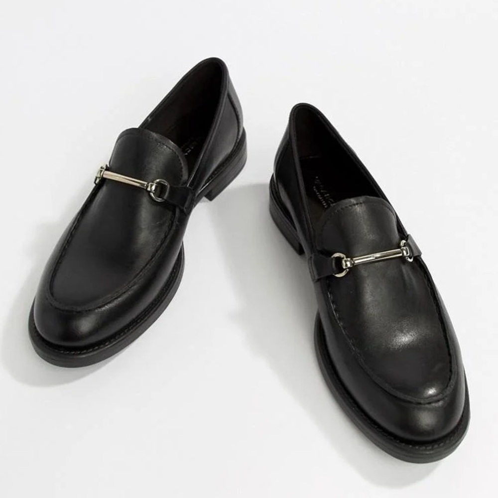 vagabond amina black leather loafers size 5